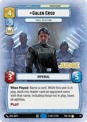 Galen Erso — PQ Judge