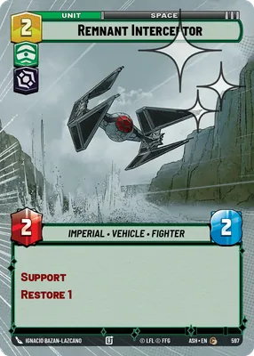 Remnant Interceptor — Hyperspace Foil
