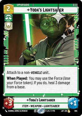 Yoda's Lightsaber — Standard Foil
