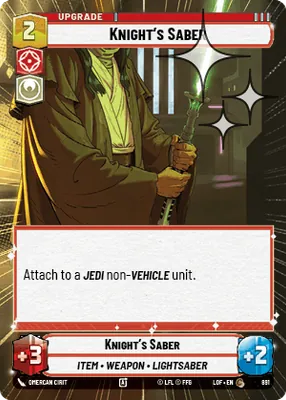 Knight's Saber — Hyperspace Foil