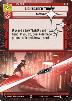 Lightsaber Throw — Hyperspace Foil