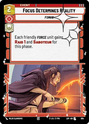Focus Determines Reality — Standard Foil