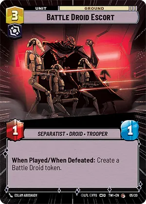 Battle Droid Escort — Hyperspace