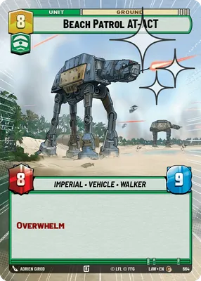 Beach Patrol AT-ACT — Hyperspace Foil