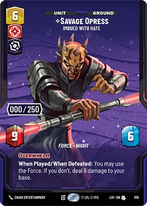 Savage Opress — Serialized Prestige