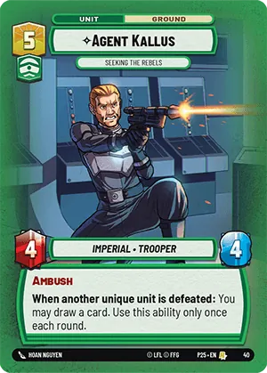 Agent Kallus — SQ Prize Wall