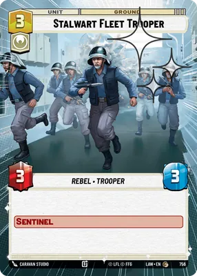 Stalwart Fleet Trooper — Hyperspace Foil