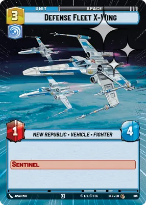 Defense Fleet X-Wing — Hyperspace Foil