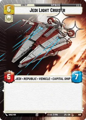 Jedi Light Cruiser — Hyperspace Foil
