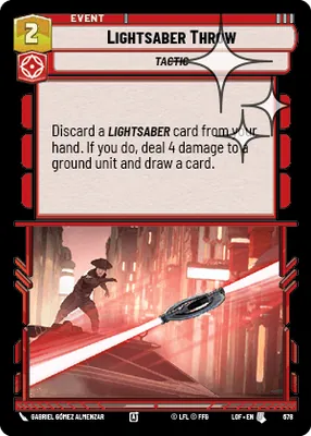 Lightsaber Throw — Standard Foil
