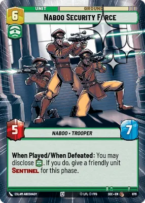 Naboo Security Force — Hyperspace Foil
