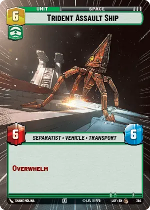 Trident Assault Ship — Hyperspace