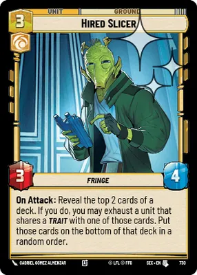 Hired Slicer — Standard Foil