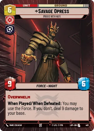 Savage Opress — Hyperspace