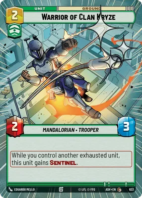 Warrior of Clan Kryze — Hyperspace Foil