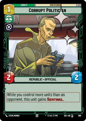 Corrupt Politician — Standard Foil