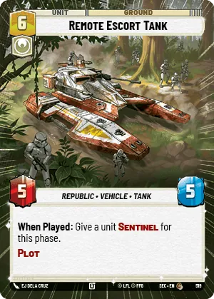 Remote Escort Tank — Hyperspace