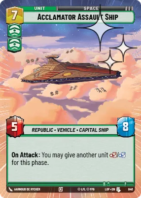 Acclamator Assault Ship — Hyperspace Foil