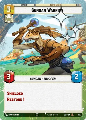 Gungan Warrior — Hyperspace Foil