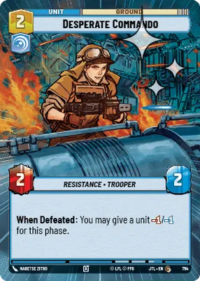 Desperate Commando — Hyperspace Foil