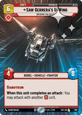 Saw Gerrera's U-Wing — Hyperspace Foil