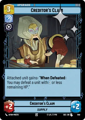 Creditor's Claim — Standard Foil