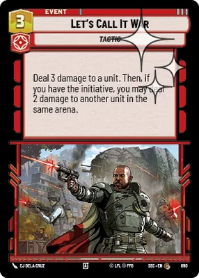 Let's Call It War — Standard Foil