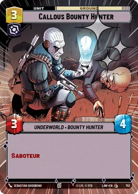 Callous Bounty Hunter — Hyperspace Foil