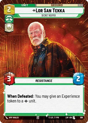 Lor San Tekka — Hyperspace