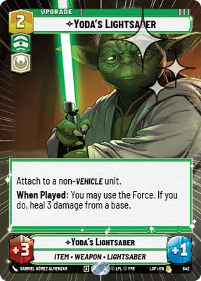Yoda's Lightsaber — Hyperspace Foil