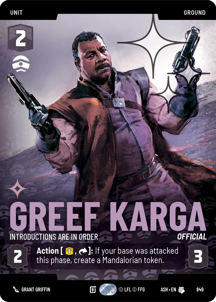 Greef Karga — Foil Prestige