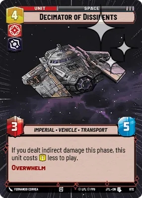 Decimator of Dissidents — Hyperspace Foil