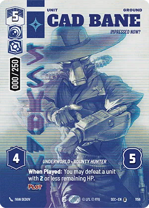 Cad Bane — Serialized Prestige