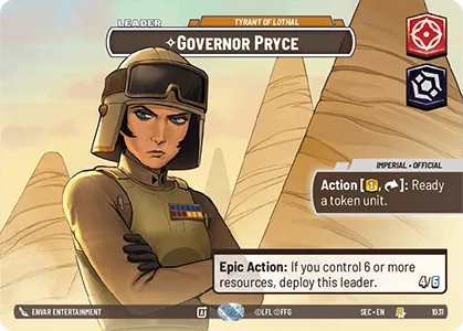 Governor Pryce — Showcase