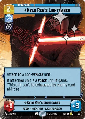 Kylo Ren's Lightsaber — Hyperspace Foil