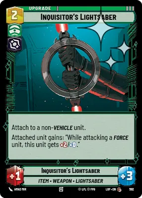Inquisitor's Lightsaber — Standard Foil