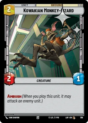 Kowakian Monkey-Lizard — Standard Foil