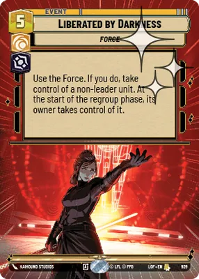 Liberated by Darkness — Hyperspace Foil