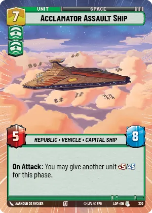 Acclamator Assault Ship — Hyperspace