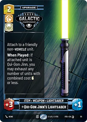 Qui-Gon Jinn's Lightsaber — GC Top 64