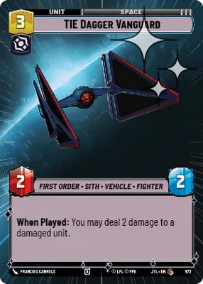 TIE Dagger Vanguard — Hyperspace Foil