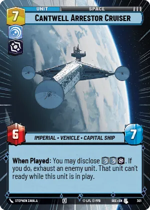 Cantwell Arrestor Cruiser — Hyperspace