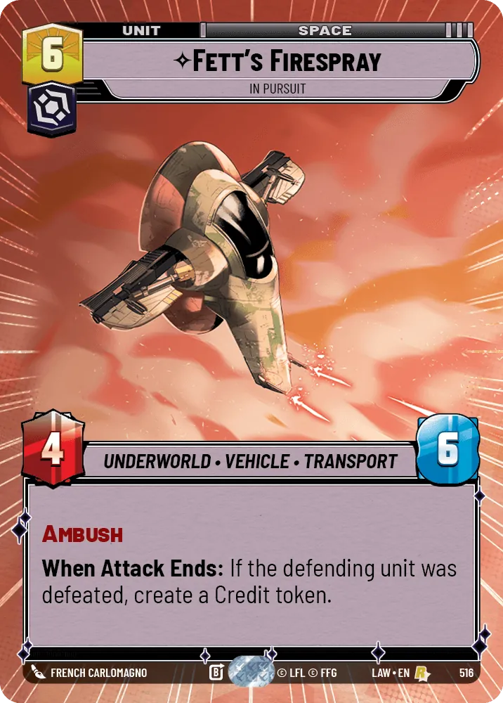Fett's Firespray — Hyperspace