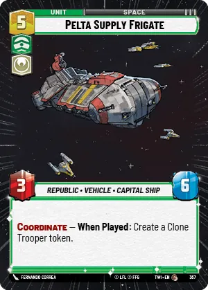 Pelta Supply Frigate — Hyperspace