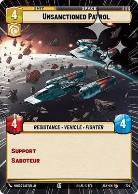 Unsanctioned Patrol — Hyperspace Foil