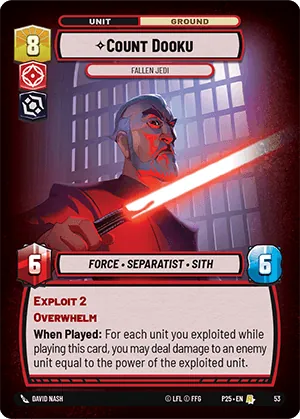 Count Dooku — RQ Prize Wall