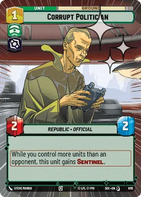 Corrupt Politician — Hyperspace Foil
