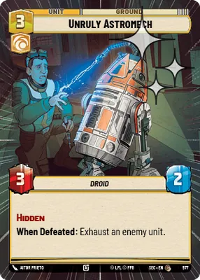 Unruly Astromech — Hyperspace Foil