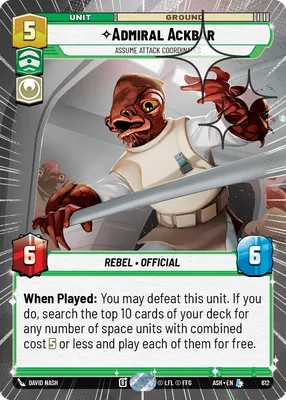 Admiral Ackbar — Hyperspace Foil