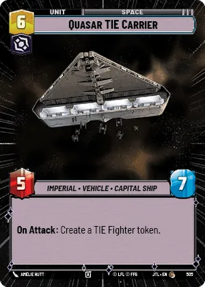 Quasar TIE Carrier — Hyperspace